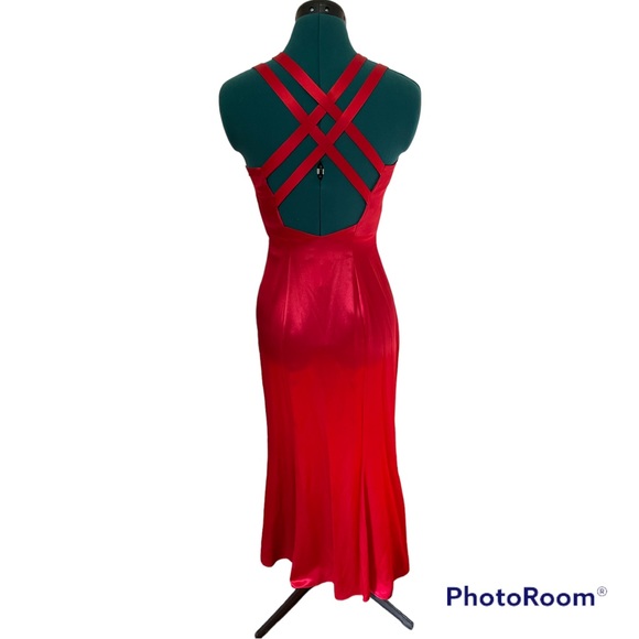 VINTAGE RED JESSICA MCCLINTOCK GUNNE SAX FORMAL DRESS - Picture 5 of 8